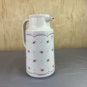 Vintage Diamond 1L Floral Thermal Carafe – Insulated Pitcher Japan